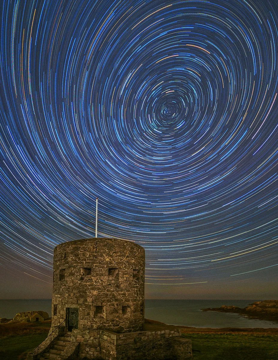 Star-trails above Loophole Tower 5
