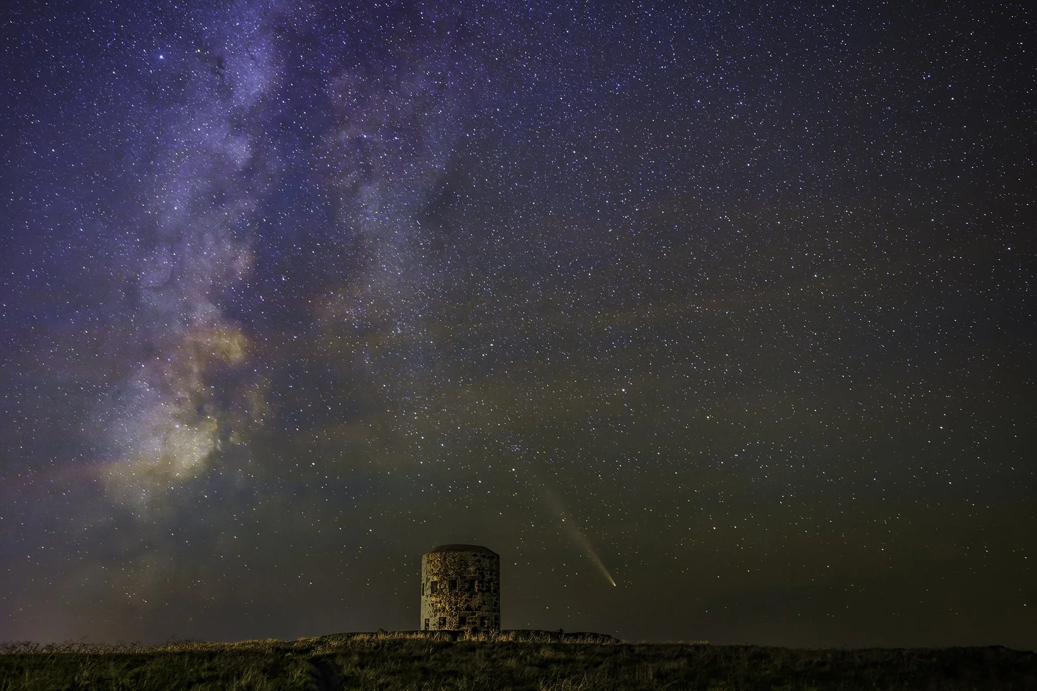 Comet C/2023 A3 at Rousse (Landscape)