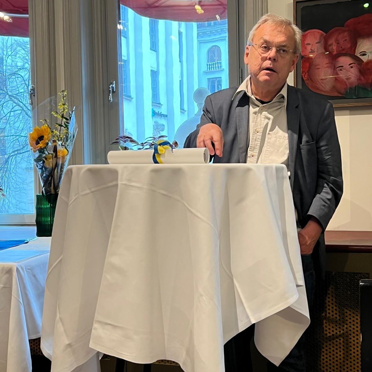 Lunch till st&ouml;d f&ouml;r Ukraina 🇺🇦

F&ouml;rra veckan samlades vi p&aring; @sturehof f&ouml;r &auml;nnu en varm och engagerad givarlunch &ndash; initierad av fantastiska Marianne och Christer Jansson.

Med @bertsundstromsvt Sundstr&ouml;m, jo