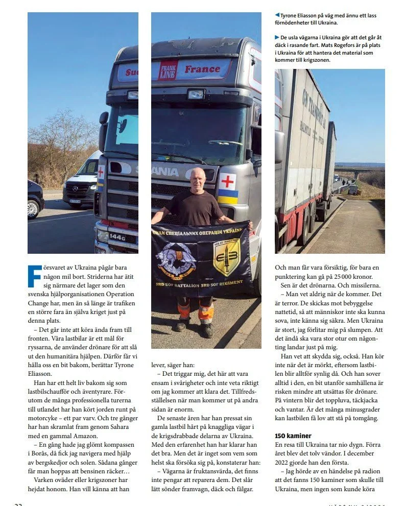 🇺🇦 Engagemang har ingen &aring;ldersgr&auml;ns

I reportaget om OperationChange i H&auml;r&amp;Nu av Marika Sivertsson m&ouml;ter vi n&aring;got som verkligen fastnar , kraften hos m&auml;nniskor som v&auml;ljer att engagera sig f&ouml;r Ukraina.

