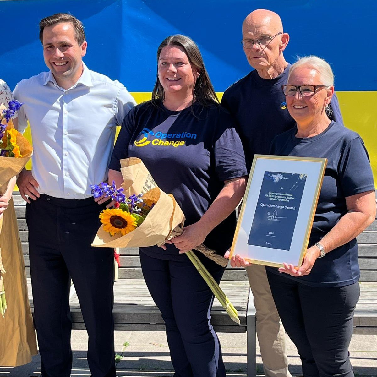 OperationChange Sweden har tilldelats regeringens utm&auml;rkelse f&ouml;r frivilliga svenska insatser till st&ouml;d f&ouml;r Ukraina 2026.

Vi &auml;r djupt hedrade &ouml;ver detta erk&auml;nnande.

Utm&auml;rkelsen uppm&auml;rksammar de samlade in