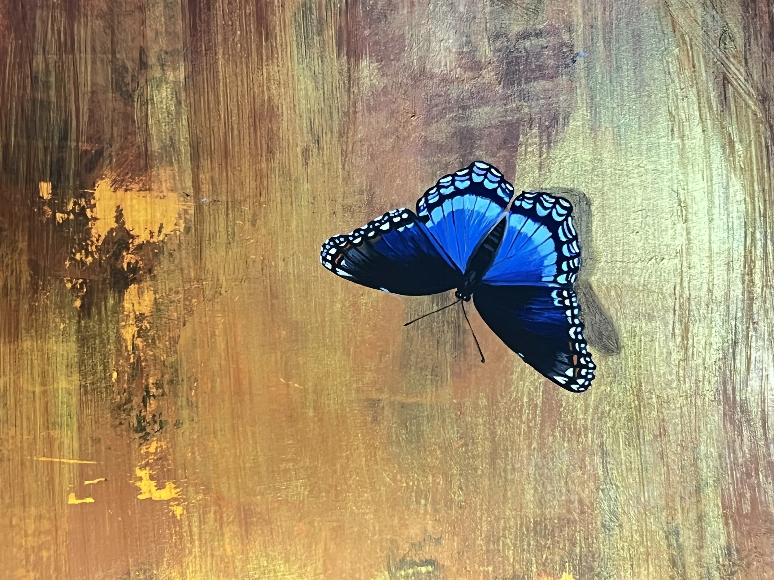 "Red Spot Butterfly on a Field of Orange and Gold" (detail)