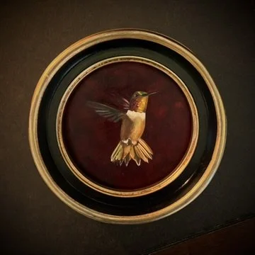 Rufous Hummingbird
4x4in, Oil on copper, Sold