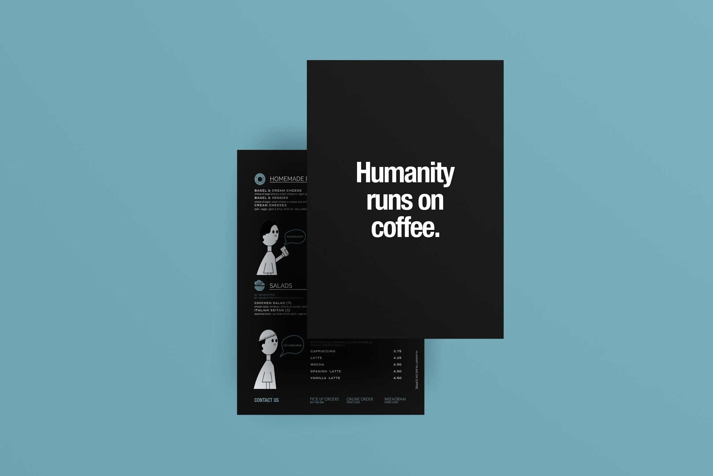 HUMANITY RUNS ON COFFEE｜menu設計