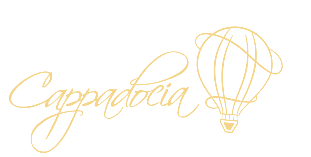 Logo for Cappadocia Bristol Mediterranean Restaurant featuring elegant cursive text, a stylized hot air balloon illustration, and the restaurant's location and cuisine type. The logo of one of Allium Marketing's restaurant content clients.