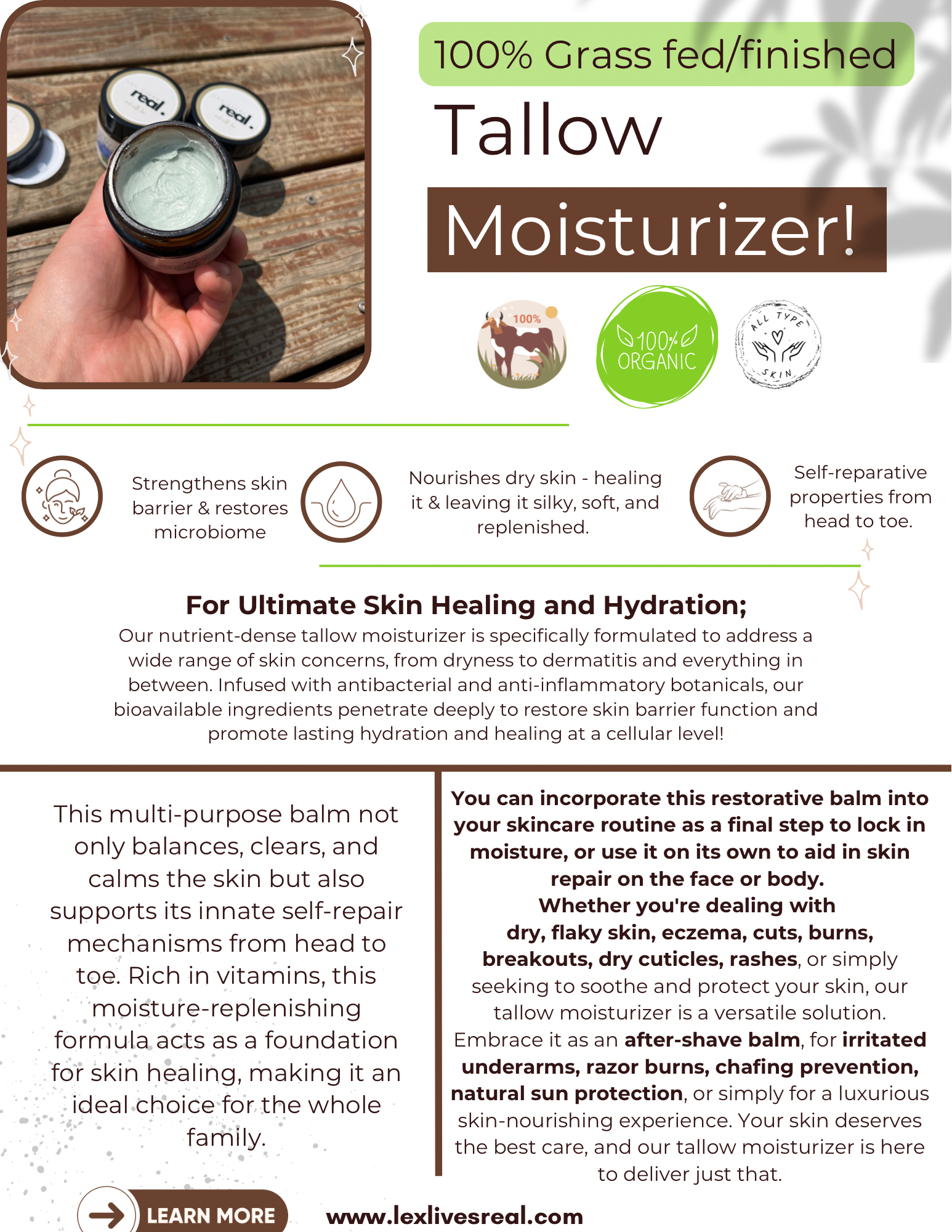 Tallow Moisturizer Flyer.png