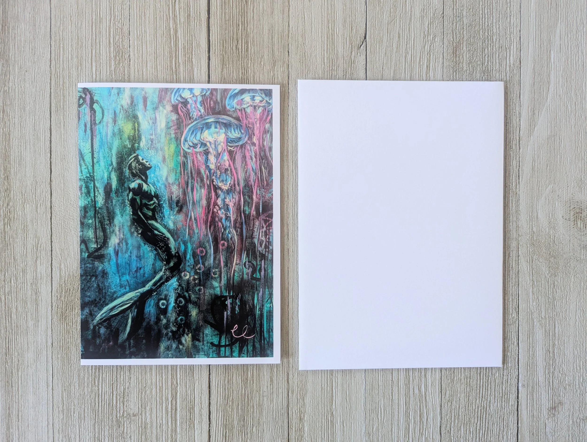 HOMME À LA MER - CARTE / CARD