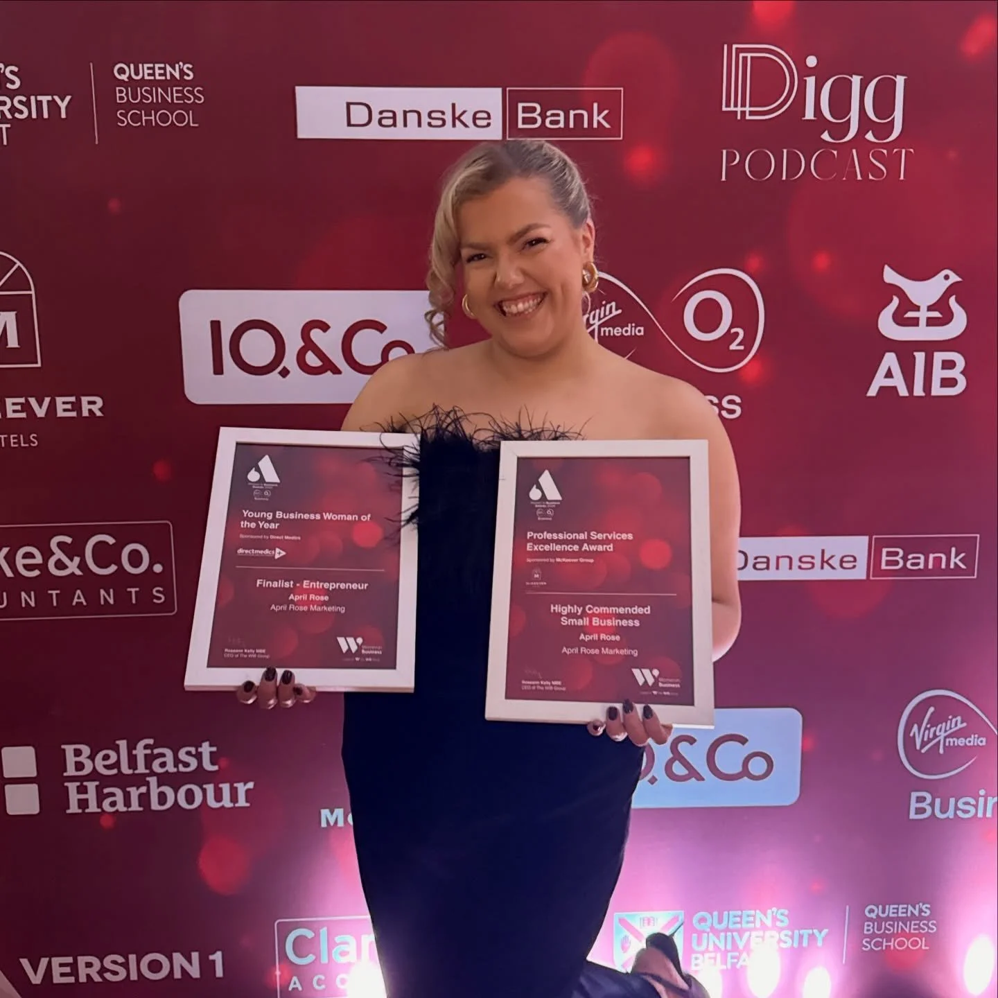 Highly commended in Professional Services Excellence 🥂 An amazing night at the @womeninbusinessni awards 2026 ✨

Well done to all the other finalists this year 👏👏 @apiphanyjewellery @staysocial_co @viralmusecreative @thevisitlist