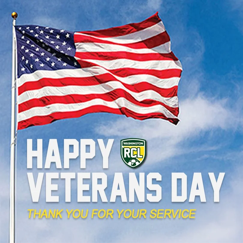 Thank you to all those who served! 💚

#veteransday #veterans #RCL #rclwashington #rclsoccer