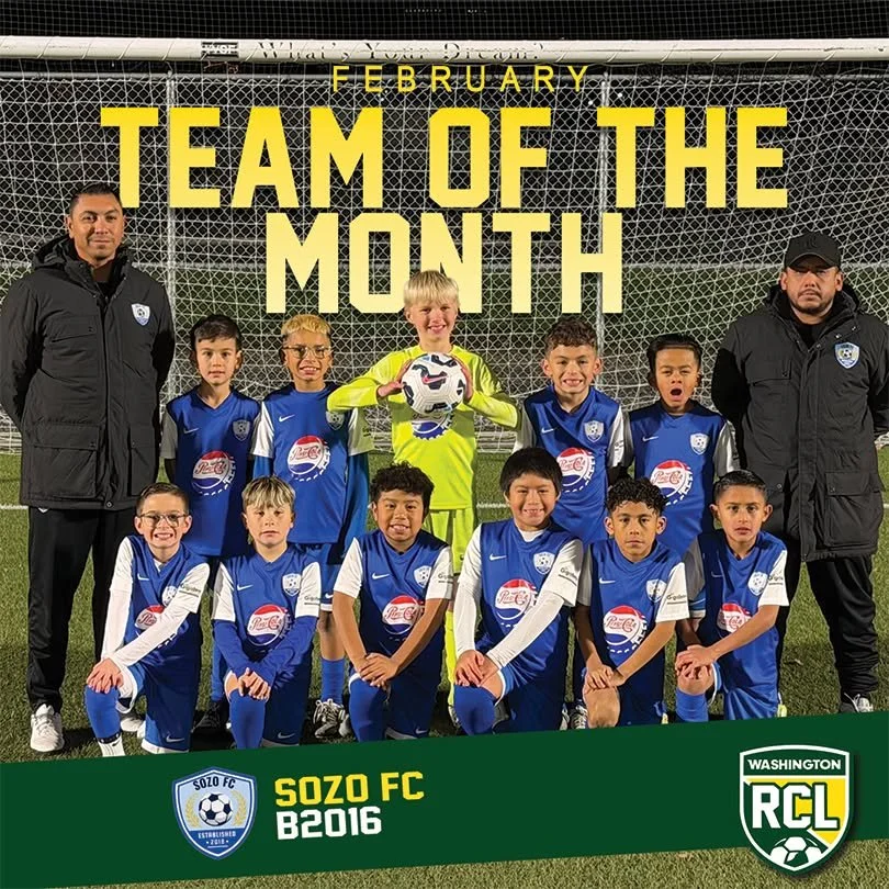 And our boys Team of the Month For February, SOZO FC B2016 ⚽👏

 #rclwashington #rclsoccer #RCL #soccer #washingtonsoccer #washingtonyouthsoccer #teamofthemonth #soccerlife #boyssoccer