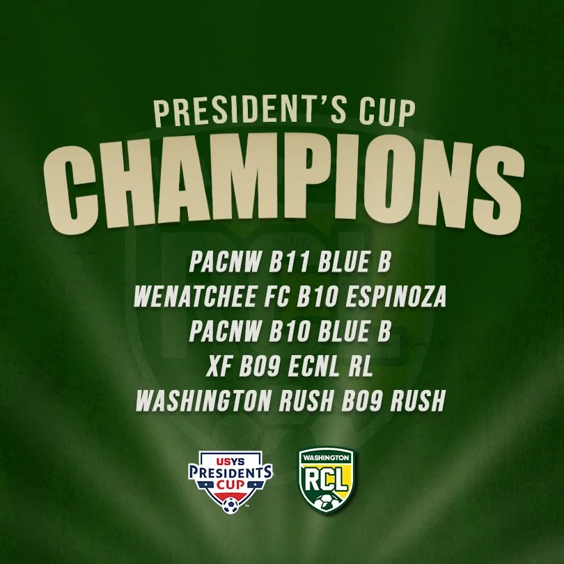 We'd like to offer a huge congratulations to our Presidents Cup and State Cup Champions 🏆

 #rclwashington #rclsoccer #RCL #soccer #washingtonsoccer #washingtonyouthsoccer #soccerlife #champions