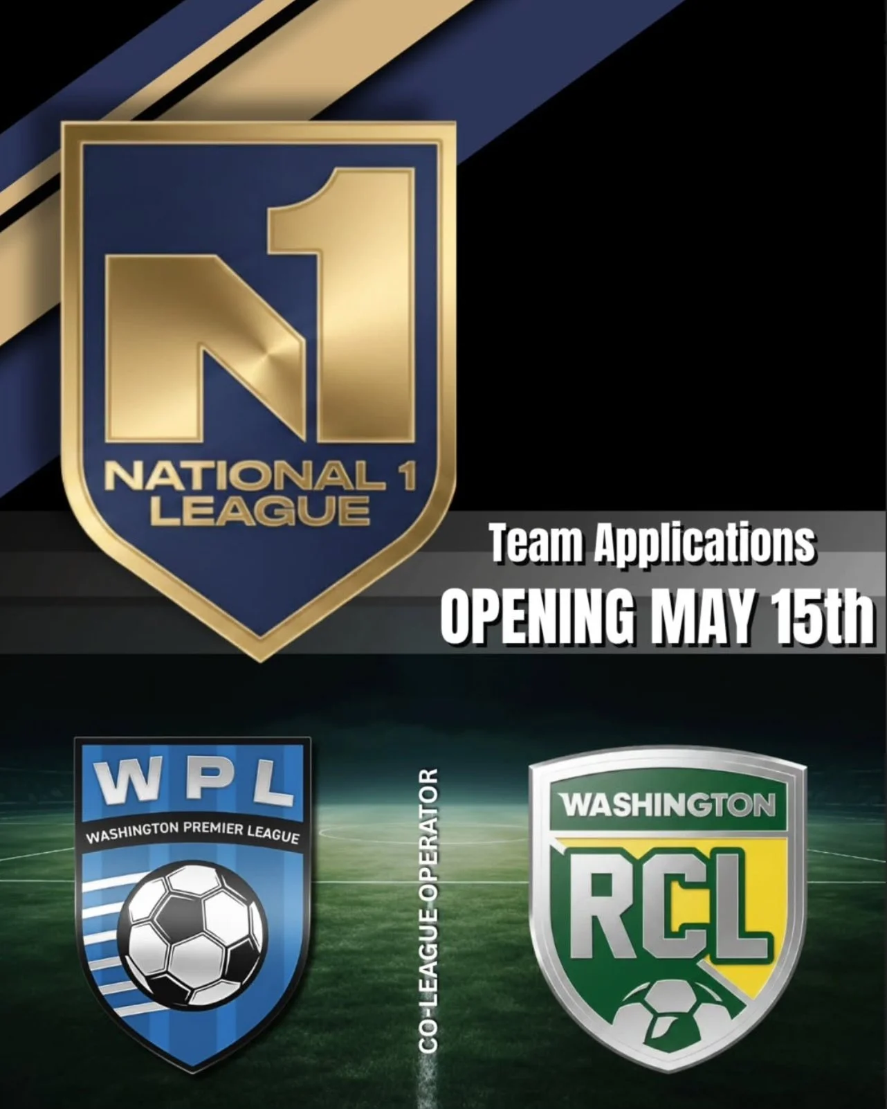 We are so excited to announce that National 1 League team applications will be open as of May 15th!

The National 1 League is the top team-based competition in US Club Soccer and US Youth Soccer, elevating teams across the country into a unified nati