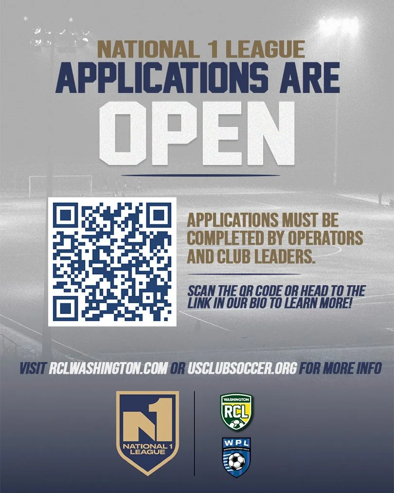 N1 Applications are now open!! Head to the link in our bio or visit our website for more information ⚽

Applications close June 15th.

 #rclwashington #rclsoccer #wplxrcl #national1league #girlssoccer #boyssoccer