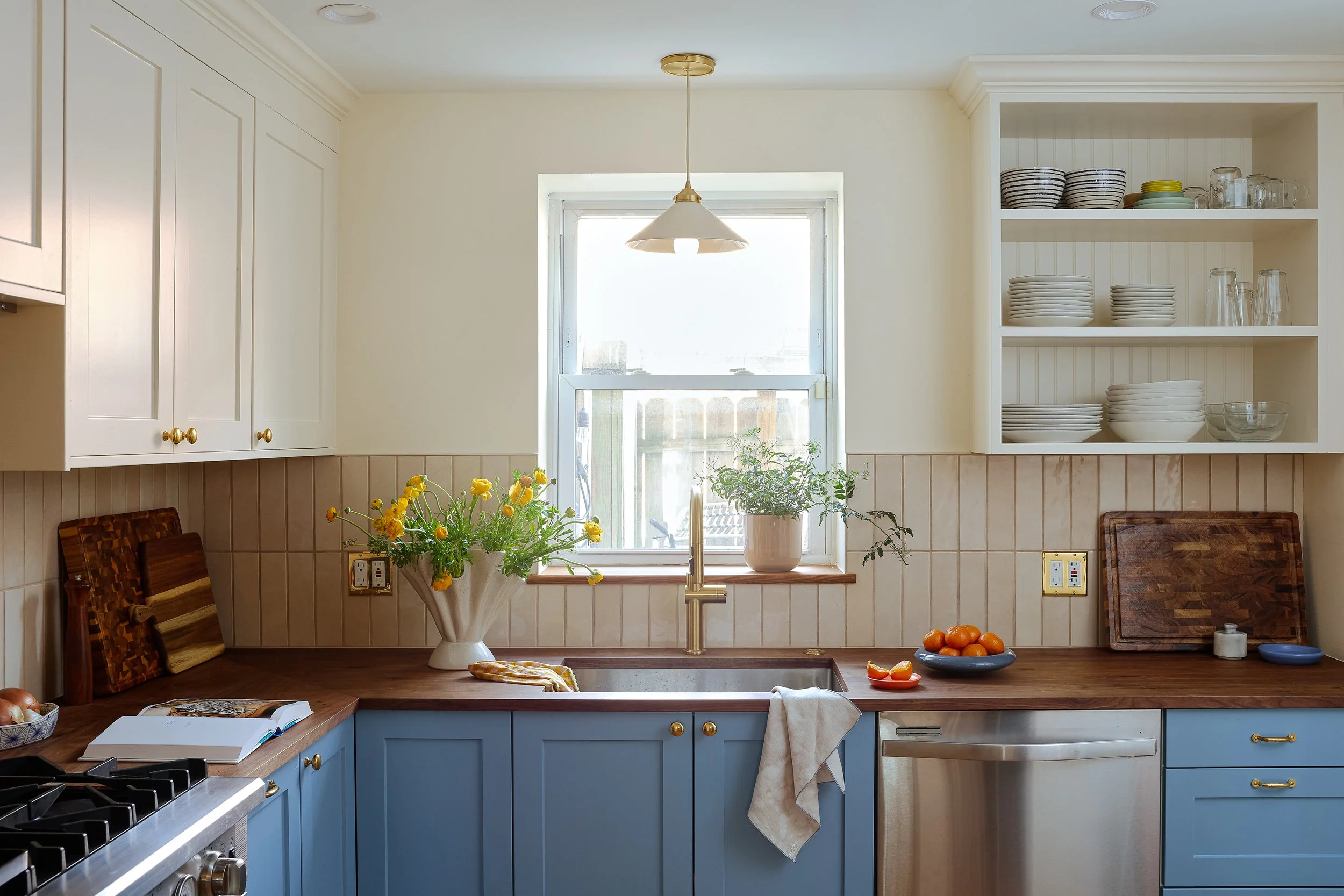 black walnut custom kitchen countertop