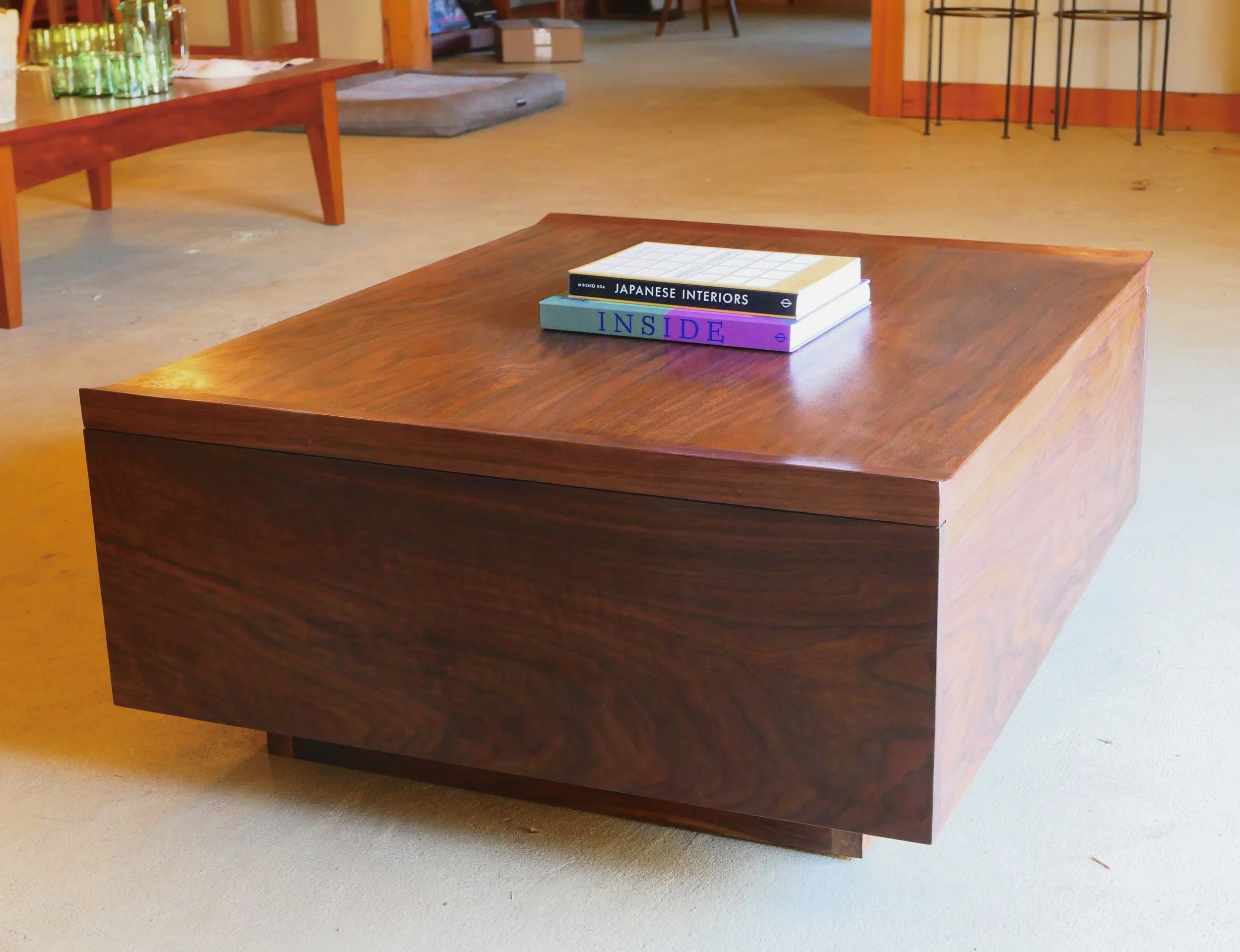 Black Walnut Coffee Table with storage