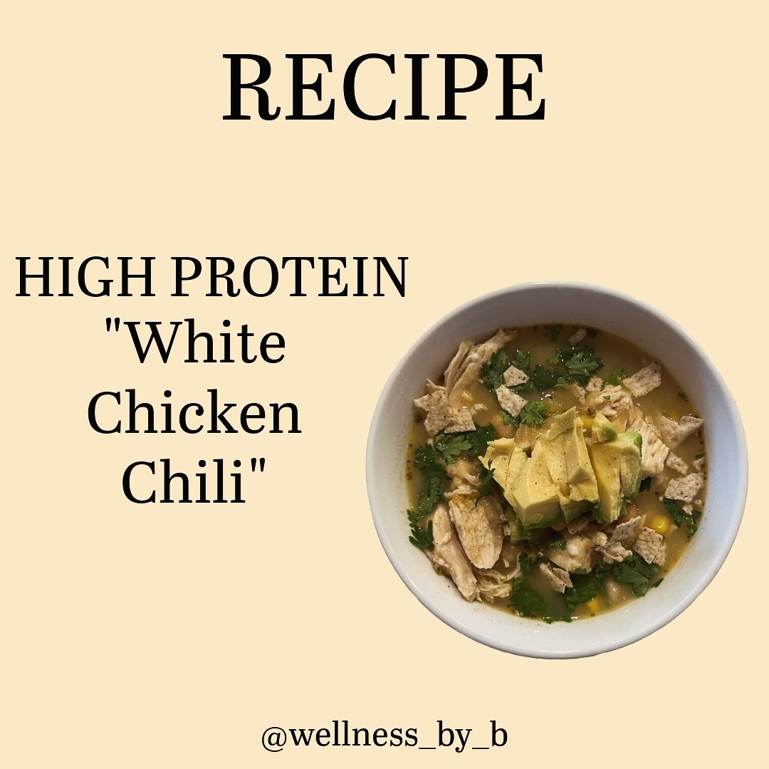Cozy up with a flavorful bowl of chicken chili that&rsquo;s packed with protein 🍁🍂 Enjoy 😋

🧘🏼&zwj;♀️ Follow @wellness_by_b for more health and wellness tips.

🫶🏻 You&rsquo;re one step closer to becoming the best version of YOU!

🤍 #whitechic