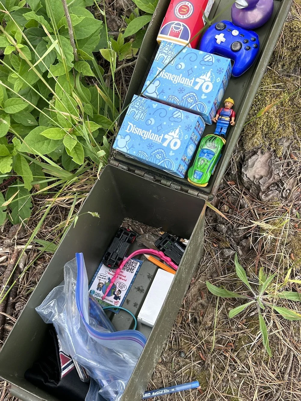 large cache with trinkets