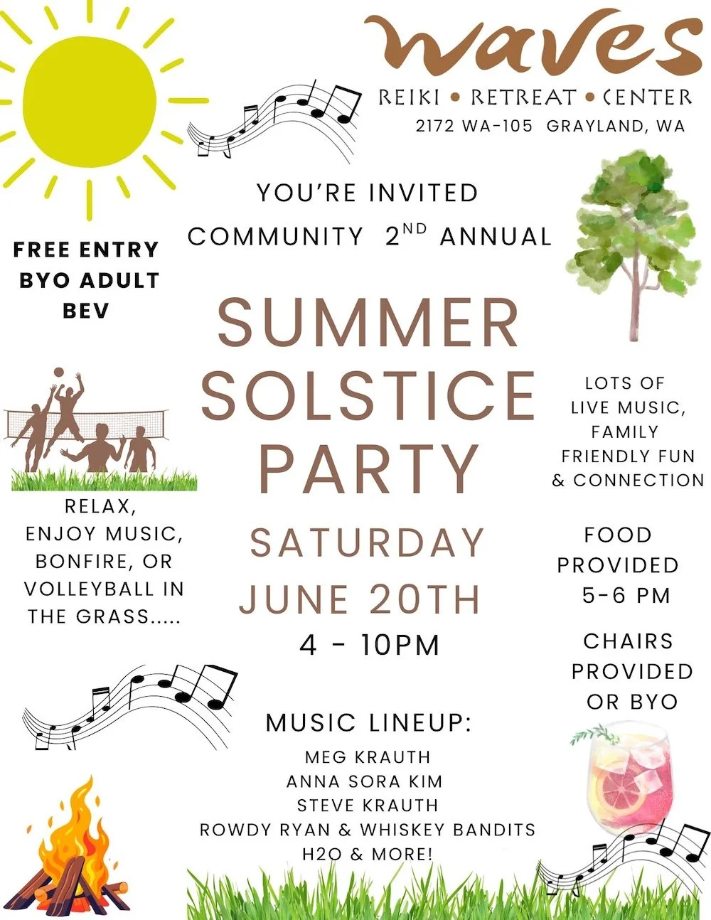 Summer Solstice Party at Waves