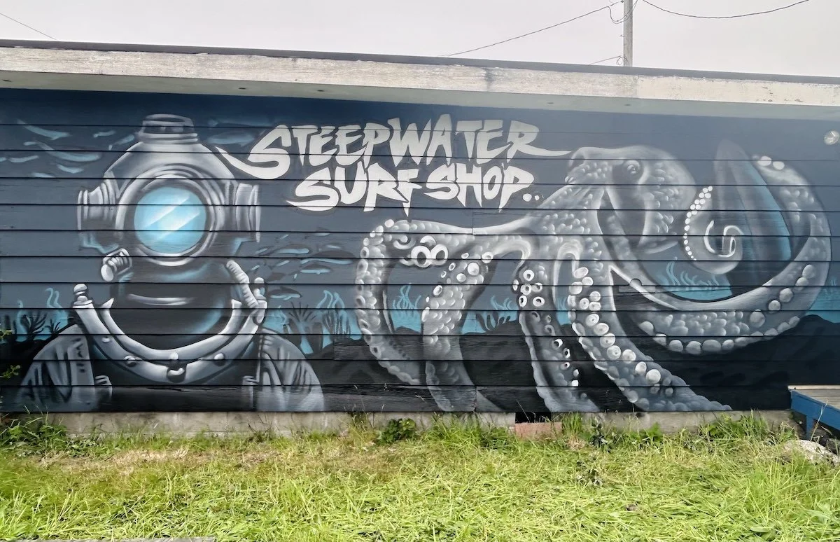 Steepwater Surf Shop Mural