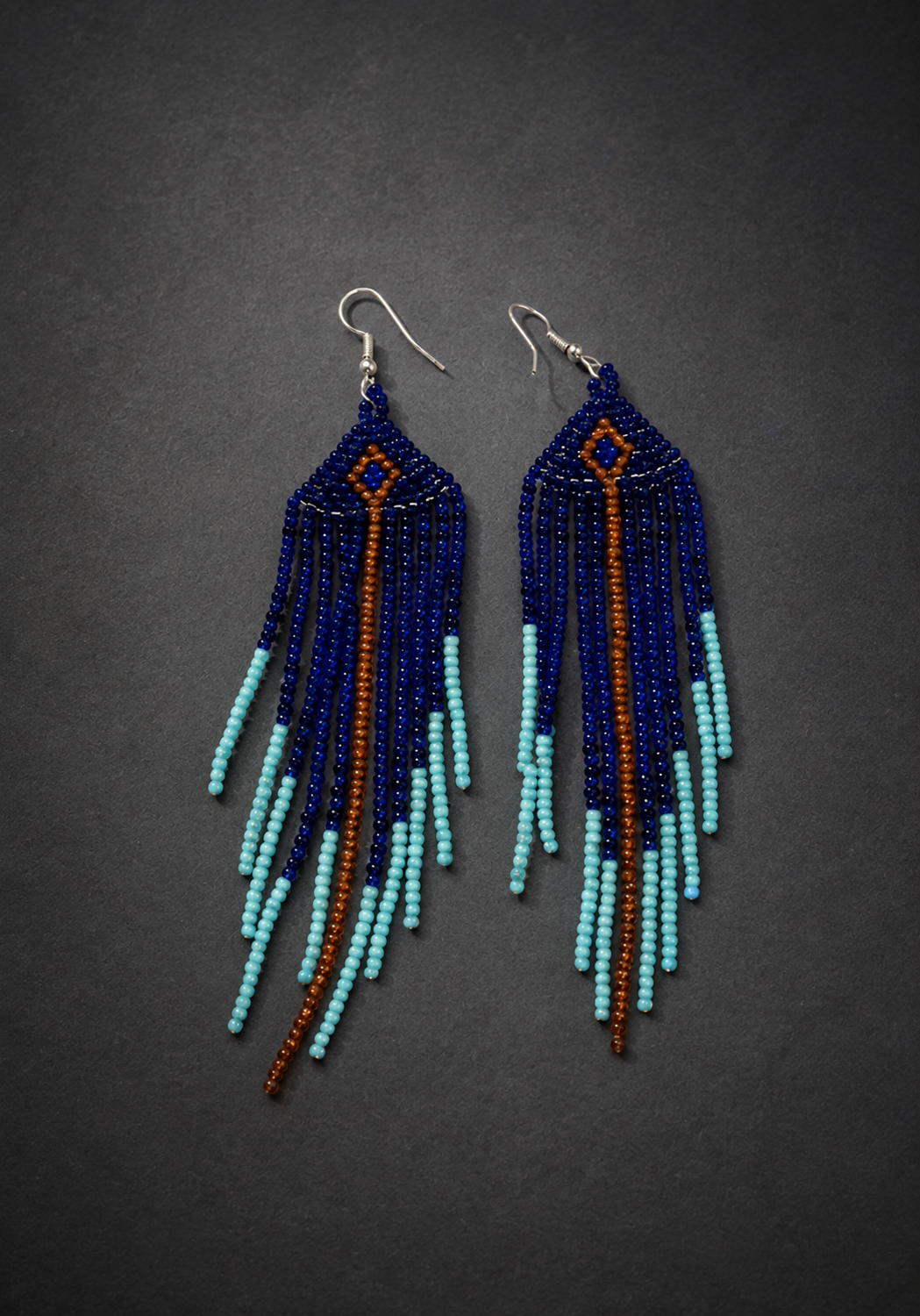 Hand-Beaded Statement Earrings