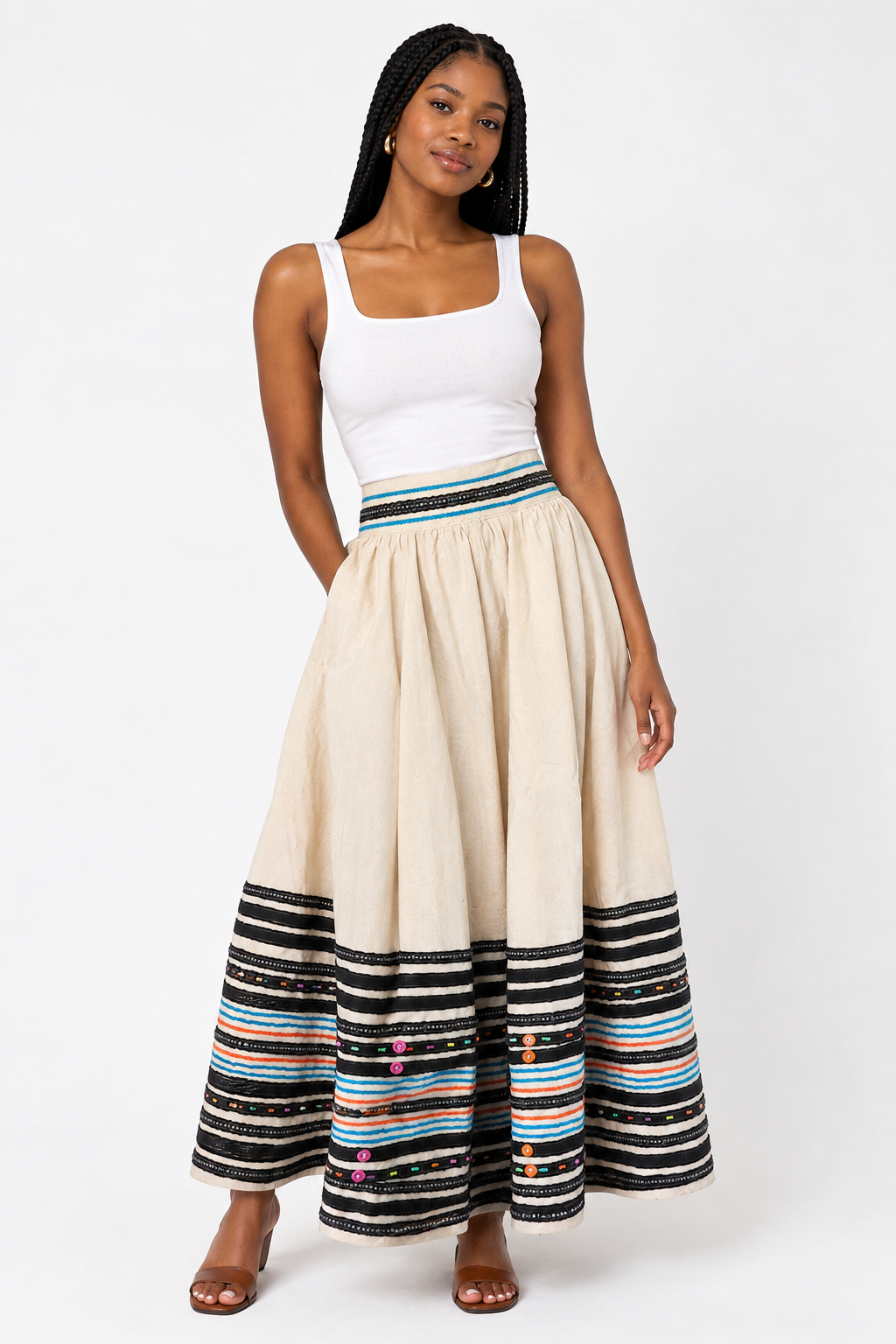 Xhosa-Inspired Statement Skirt
