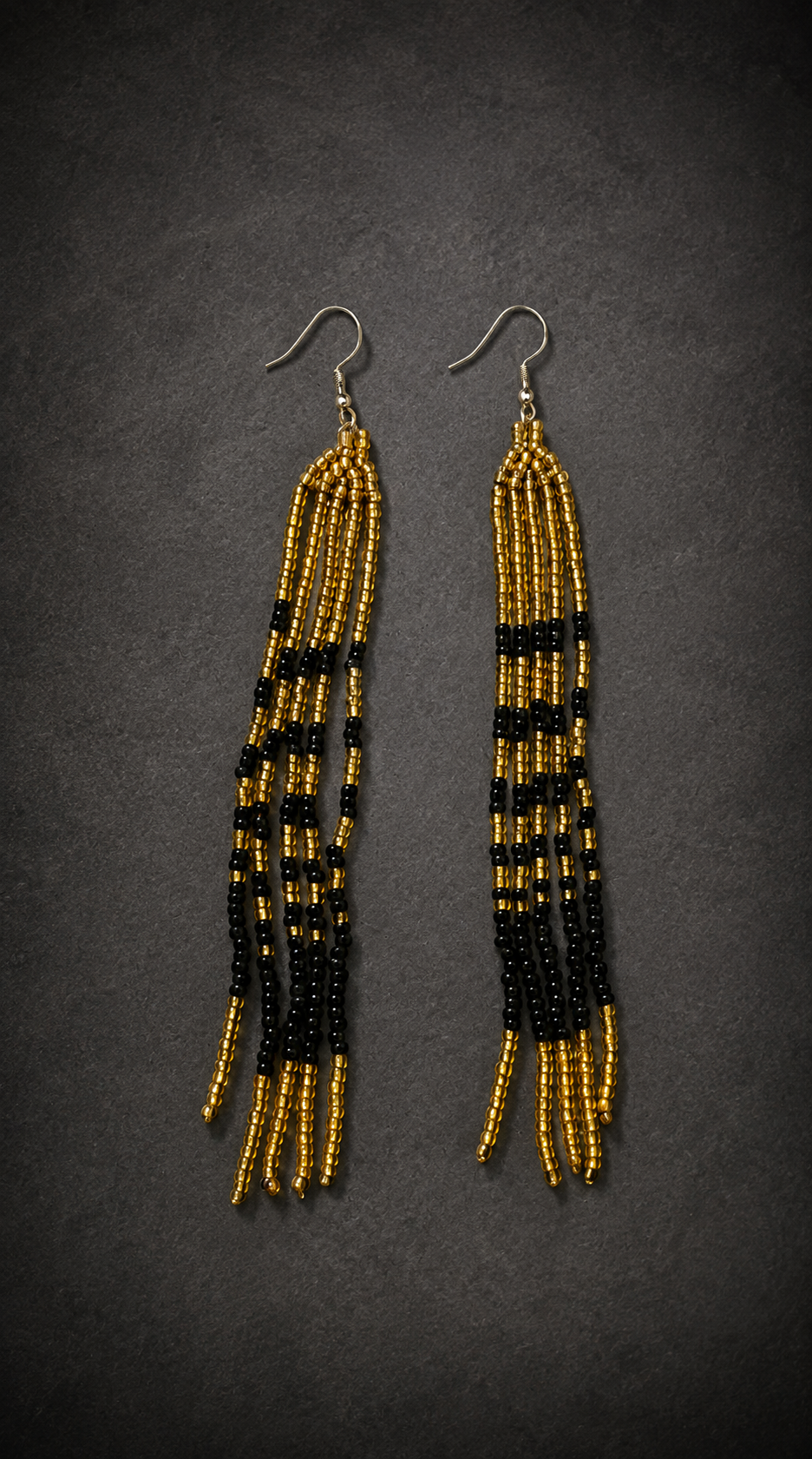 Hand-Beaded Statement Earrings