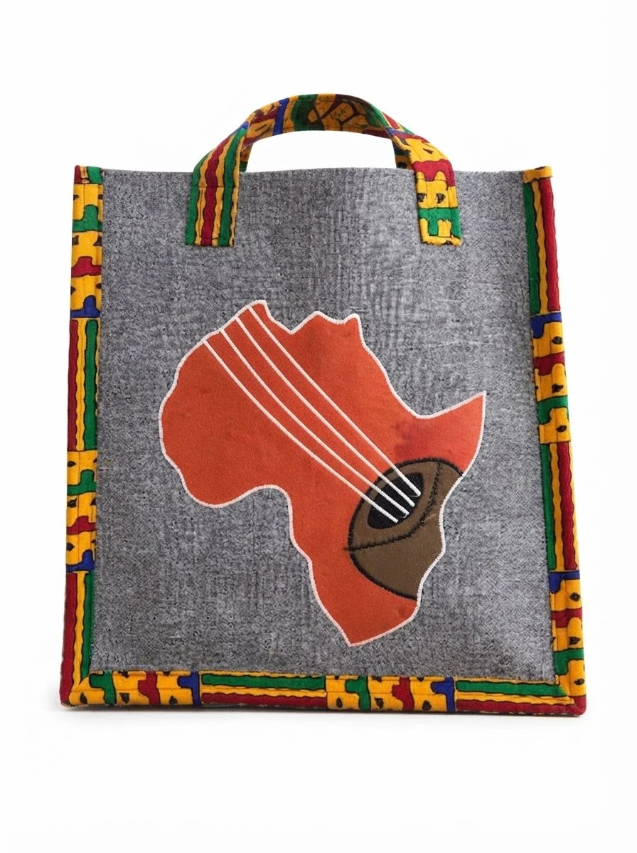 Handcrafted African Print Tote Bag