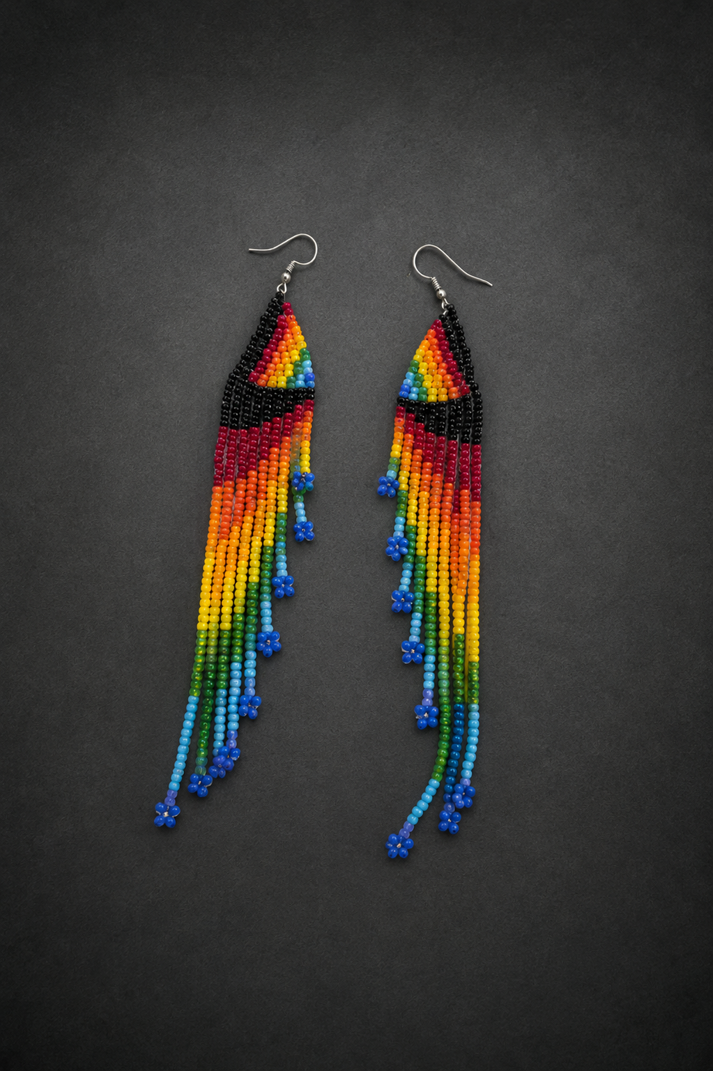 Hand-Beaded Statement Earrings