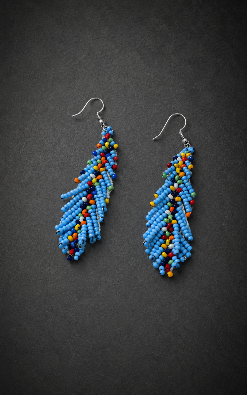 Hand-Beaded Statement Earrings