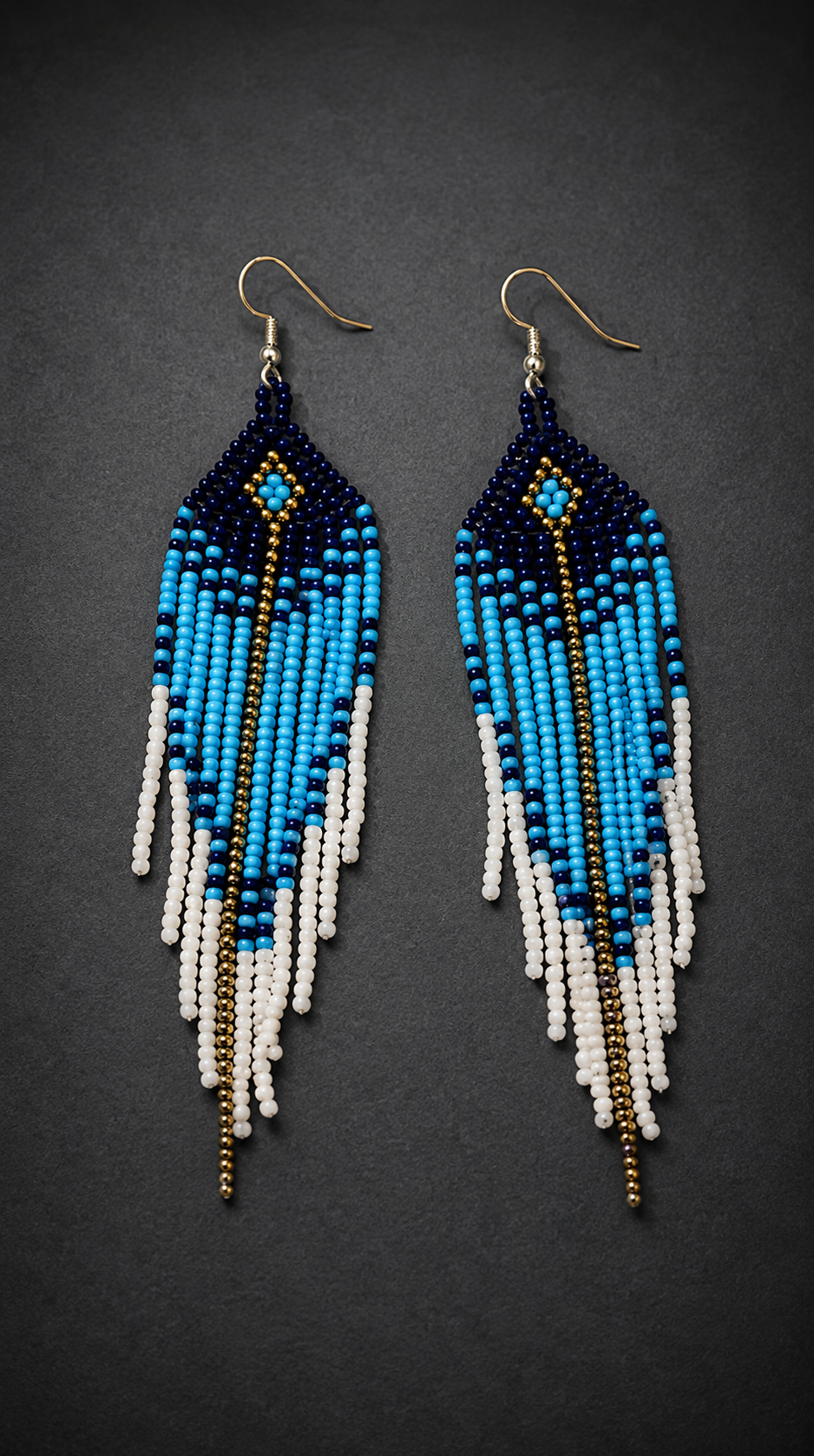 Hand-Beaded Statement Earrings