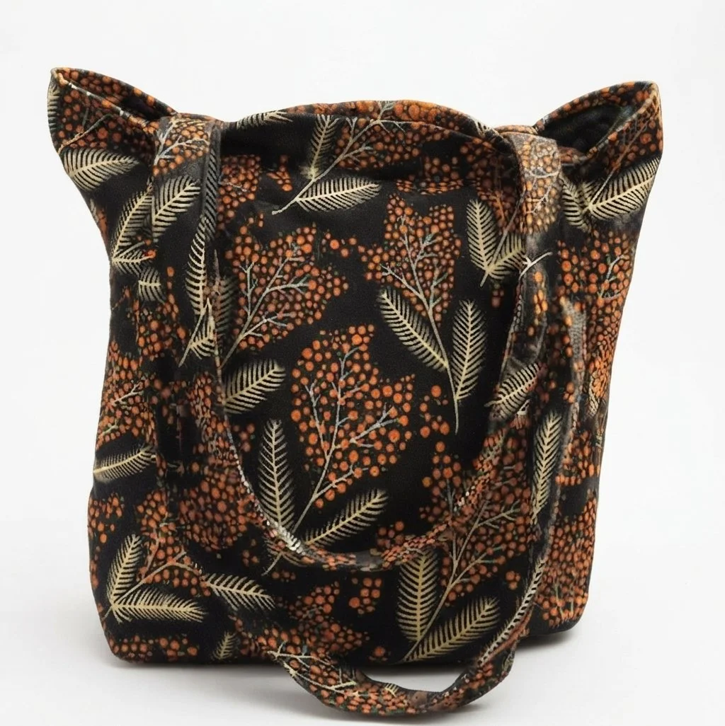 African Print Everyday Tote (Botanical)