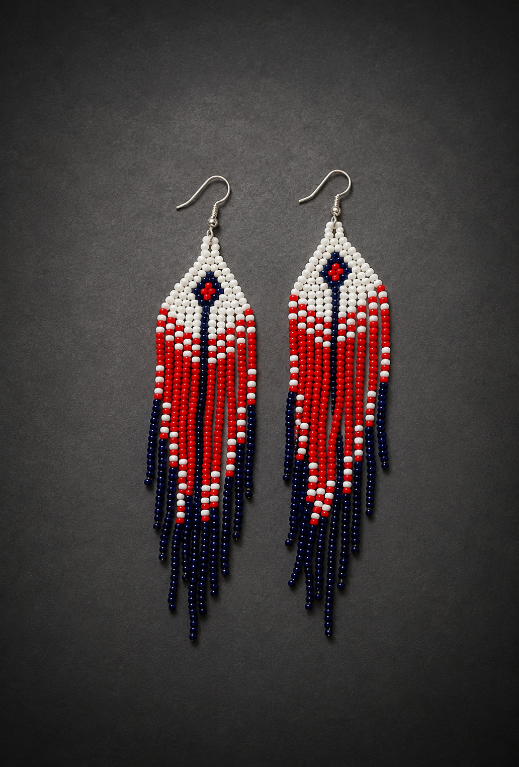 Hand-Beaded Statement Earrings