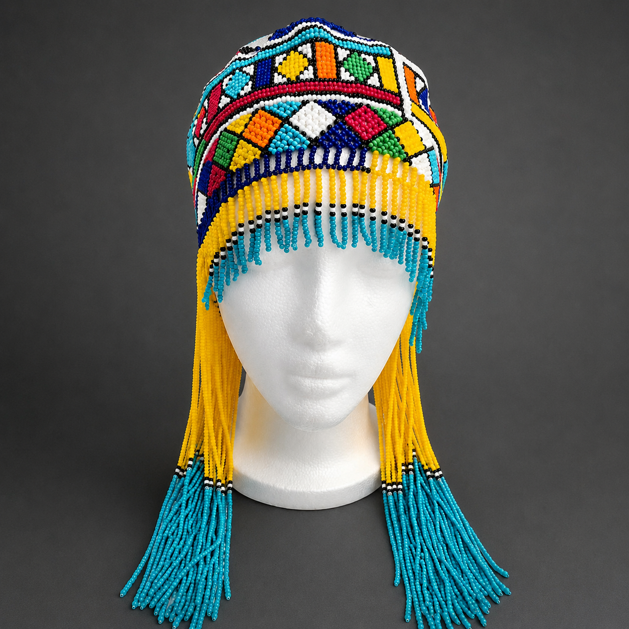 Luxury Hand-Beaded Statement Headdress