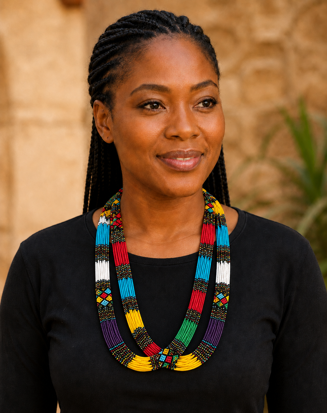 Handcrafted African Multi-Strand Beaded Necklace.png