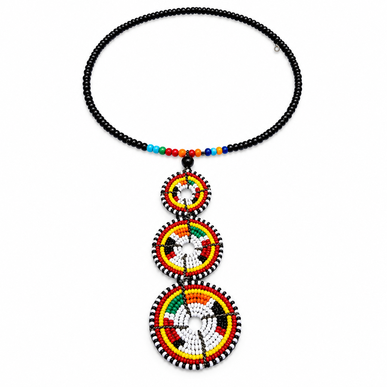 Kenyan Heritage Beaded Statement Necklace
