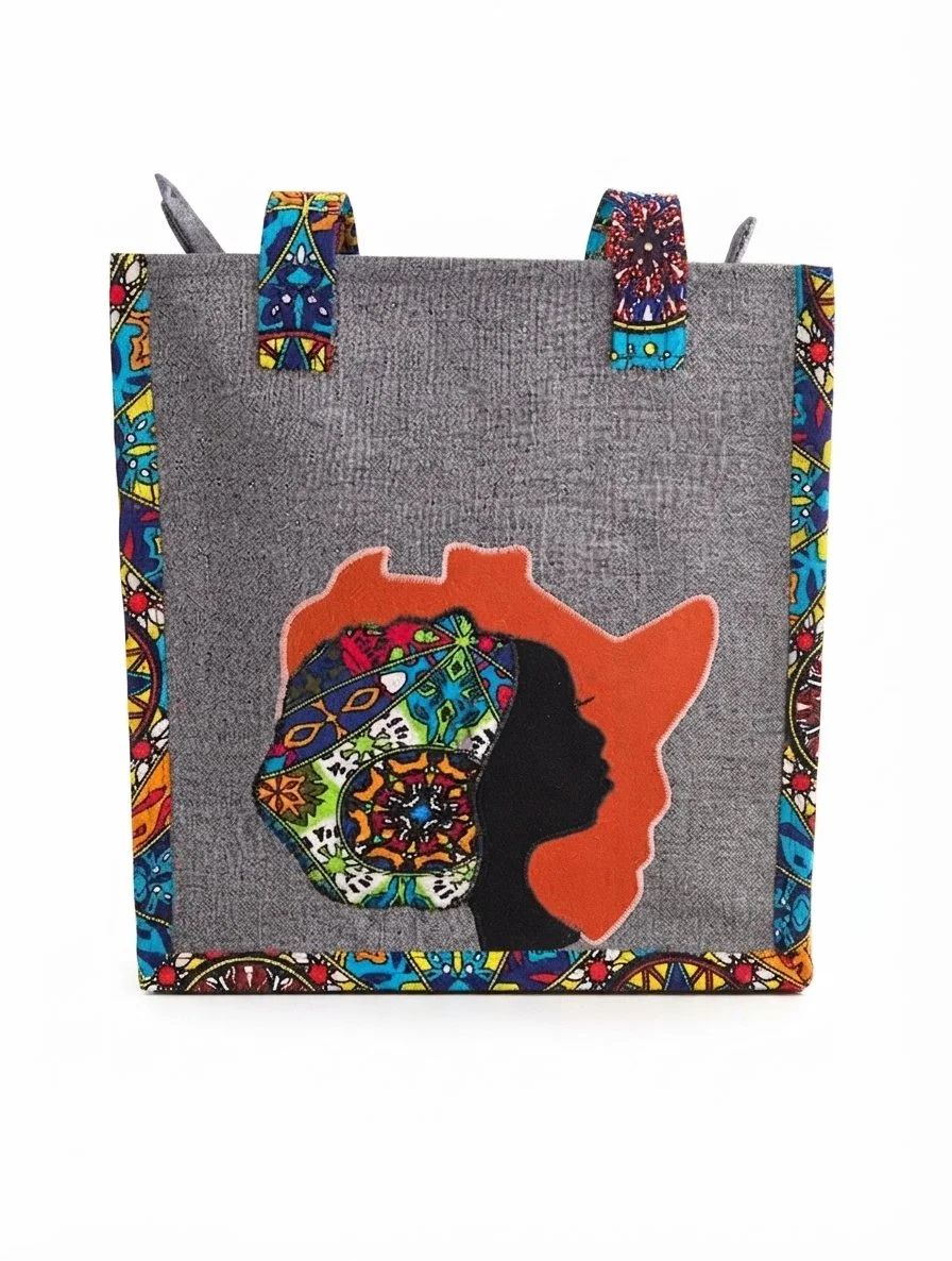 Handcrafted African Print Tote Bag