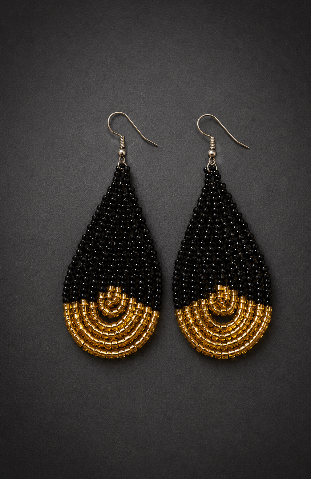 Hand-Beaded Statement Earrings