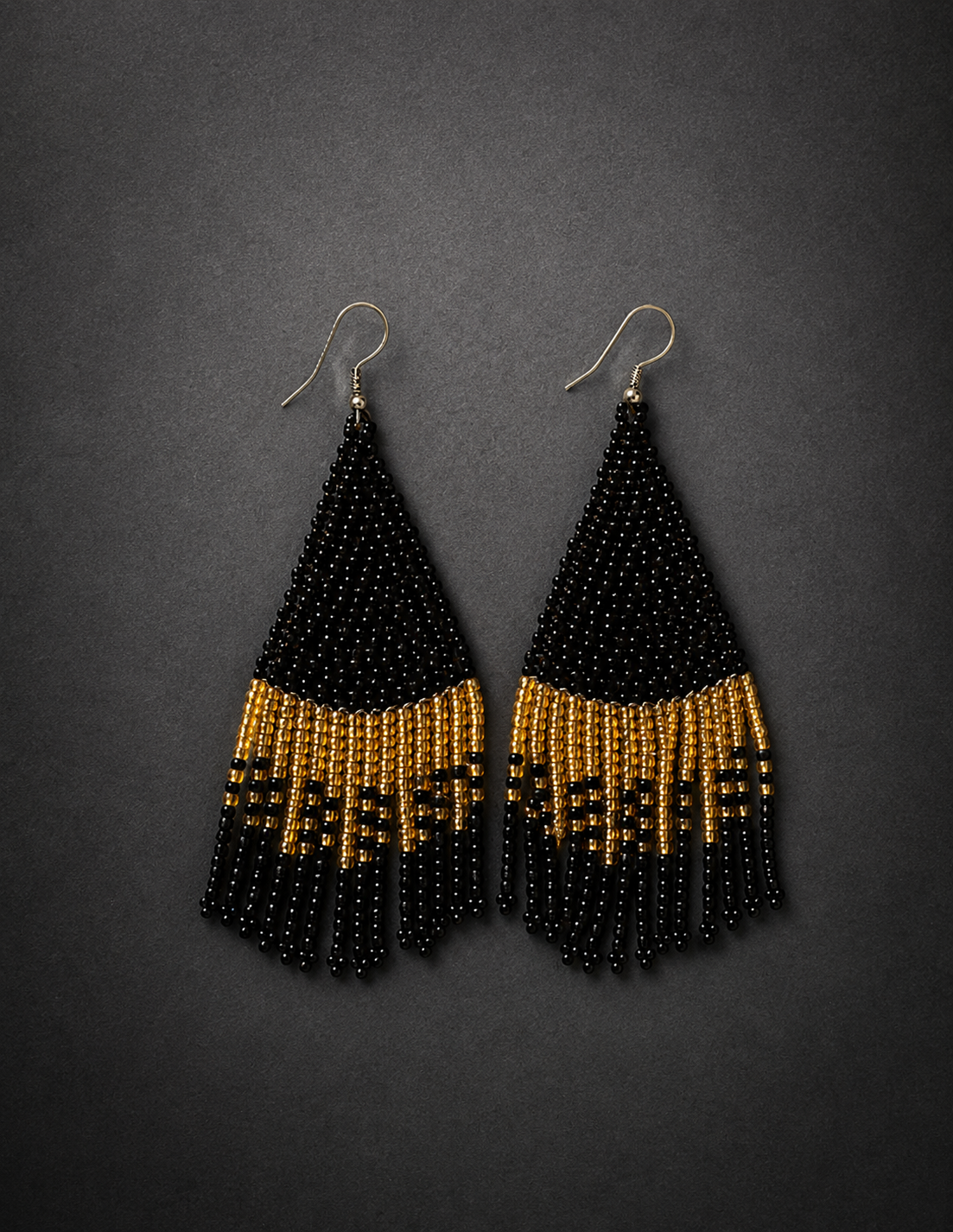 Hand-Beaded Statement Earrings