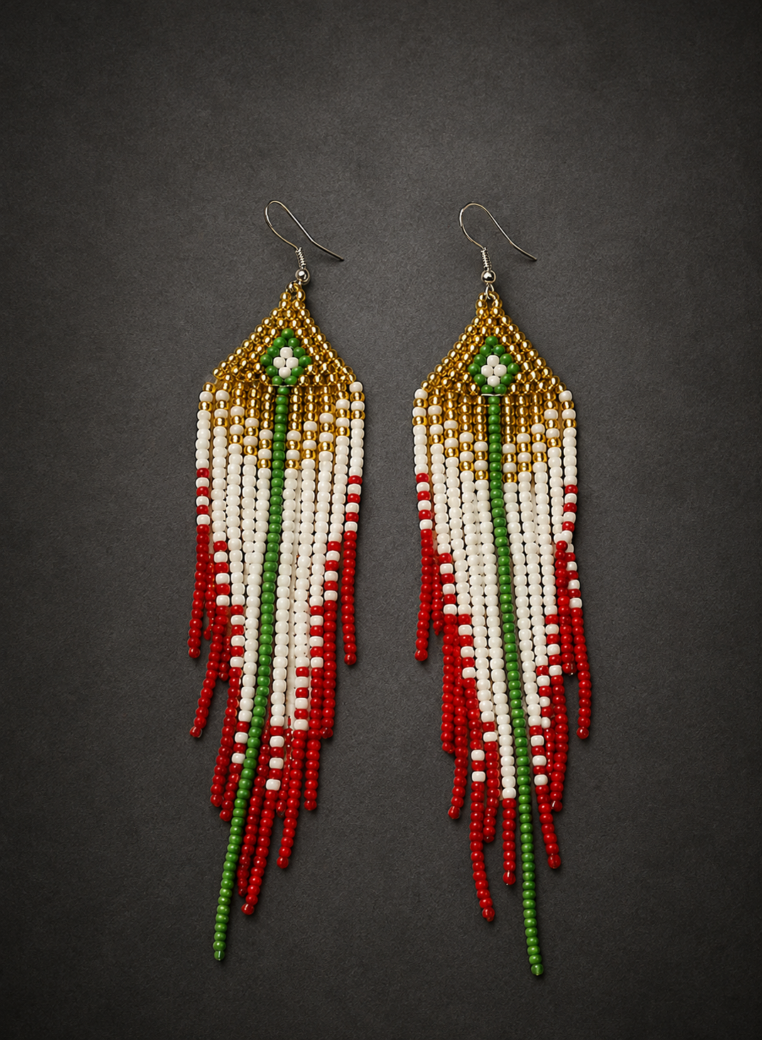 Hand-Beaded Statement Earrings