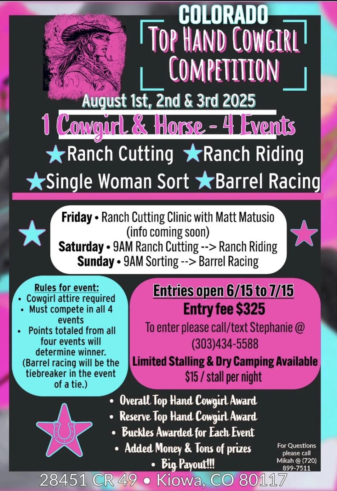 Top Hand Cowgirl Competition by War Party Ranch