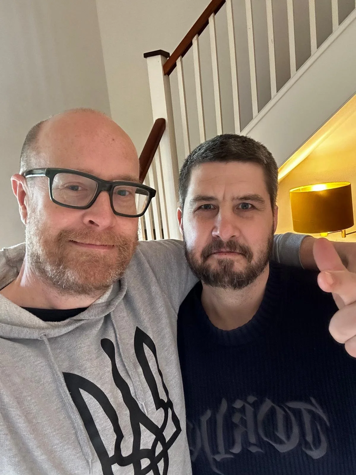 two new friends smiling