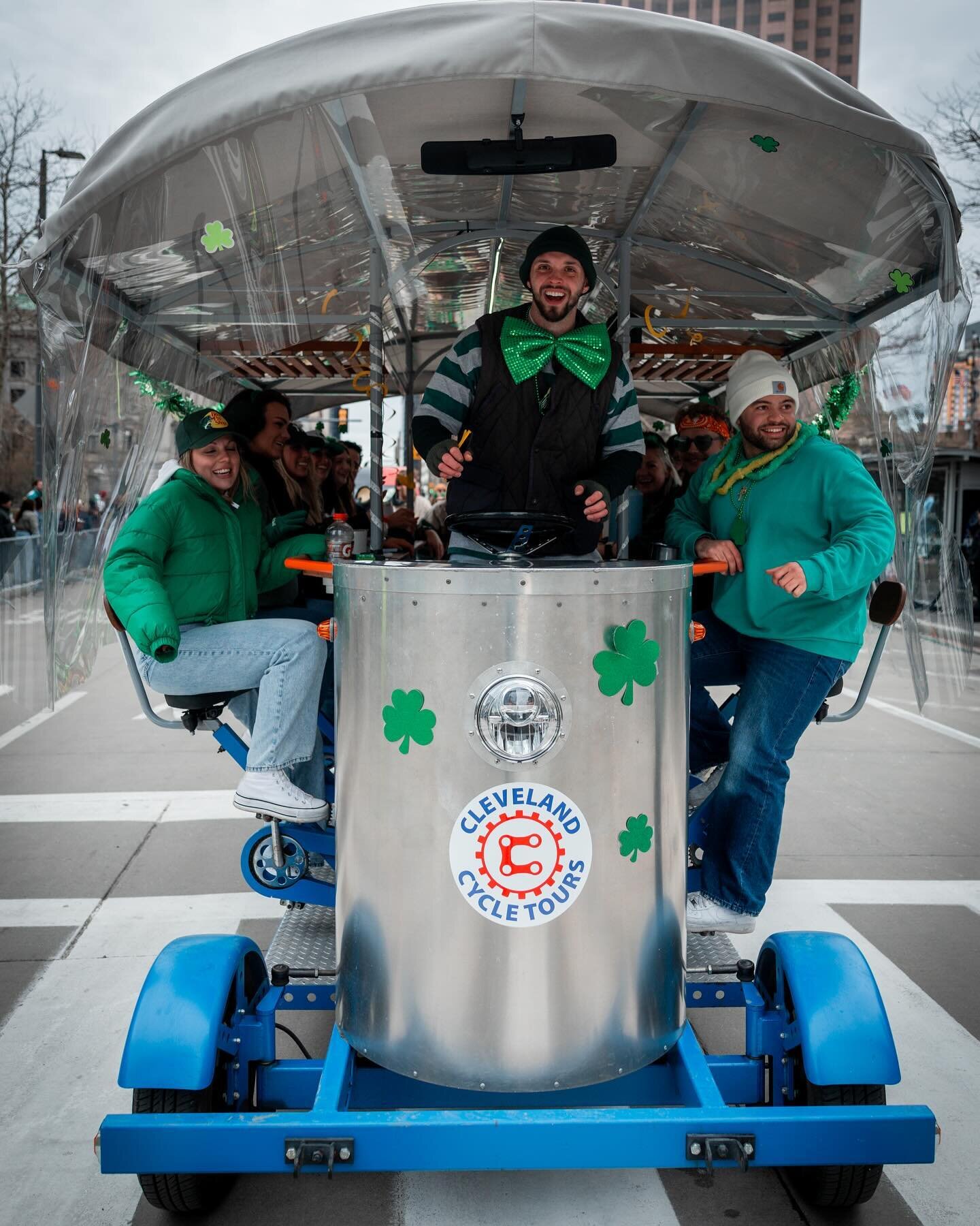 Sham-rocking our way through the St. Patrick&rsquo;s Day parade with Cleveland Cycle Tours! 🍀🌈 Who needs a pot of gold when you&rsquo;ve got pedal power and plenty of Irish spirit? Cheers to a wheel-y good time and endless shenanigans! 

📸 Photos 