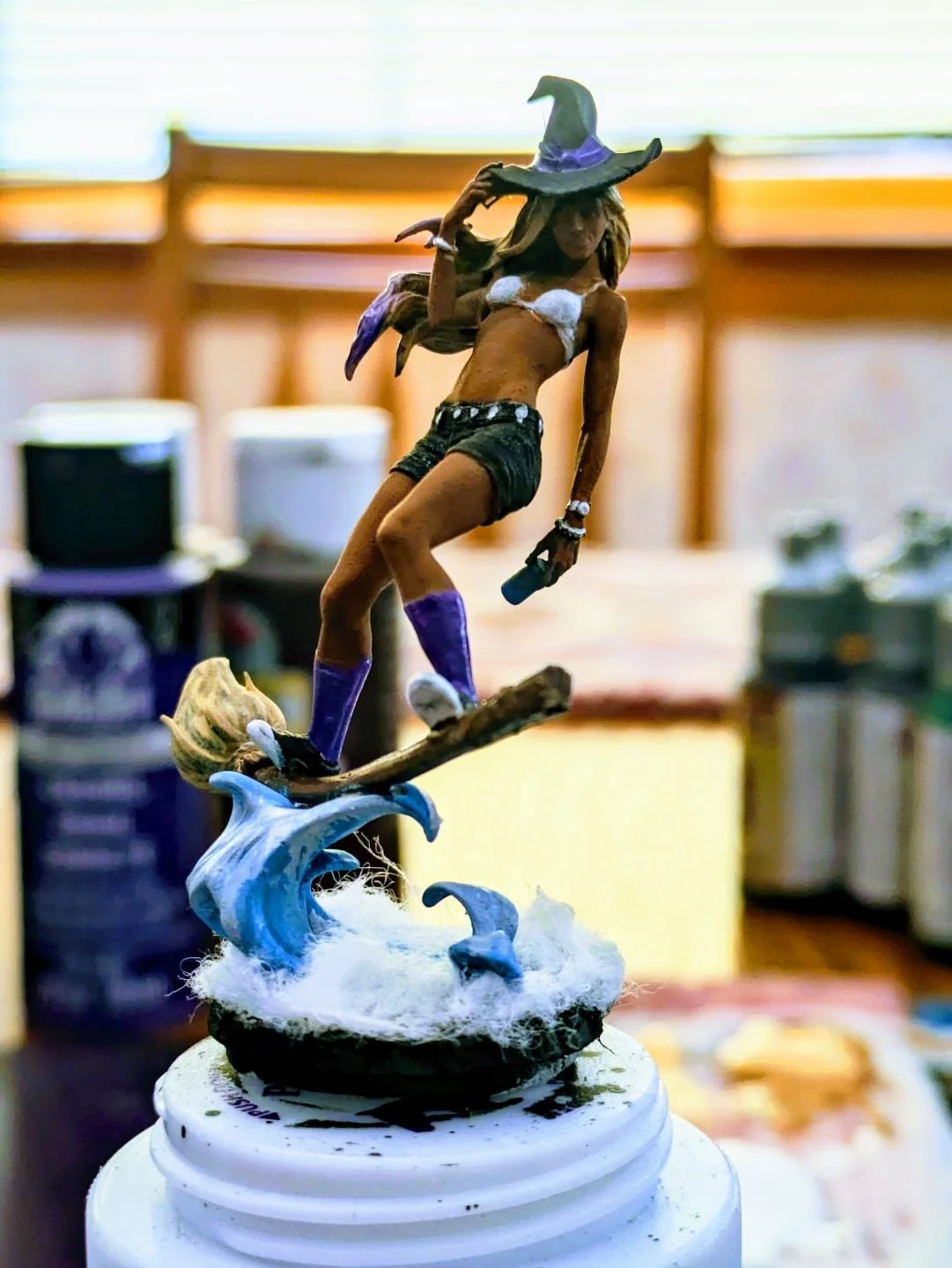 It's D&D day! Doing some sweet cloud-high kickflips with Jynx, my 10th level storm sorcerer.