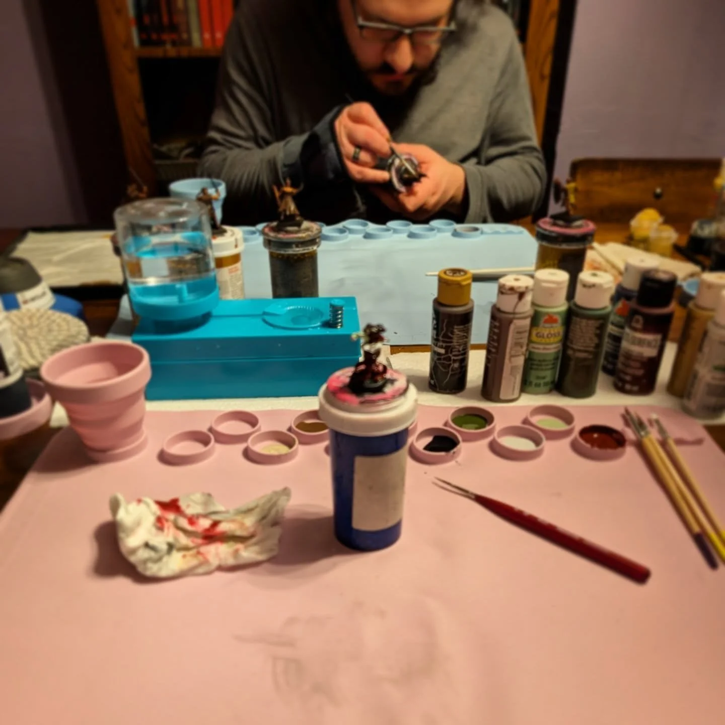 Mini painting date night party! I think I'm getting the hang of this maybe? Either way, I'm proud of myself.