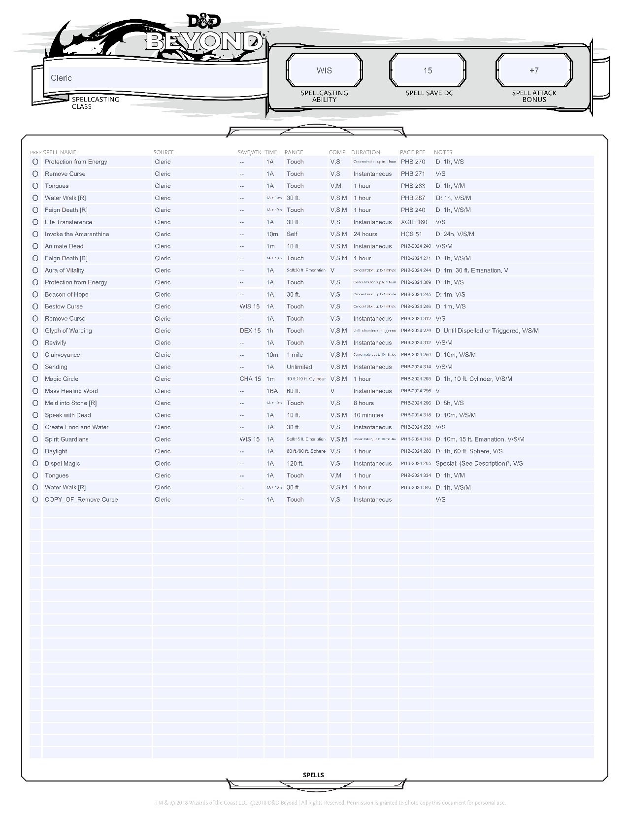 Boo's Character Sheet, Page 7