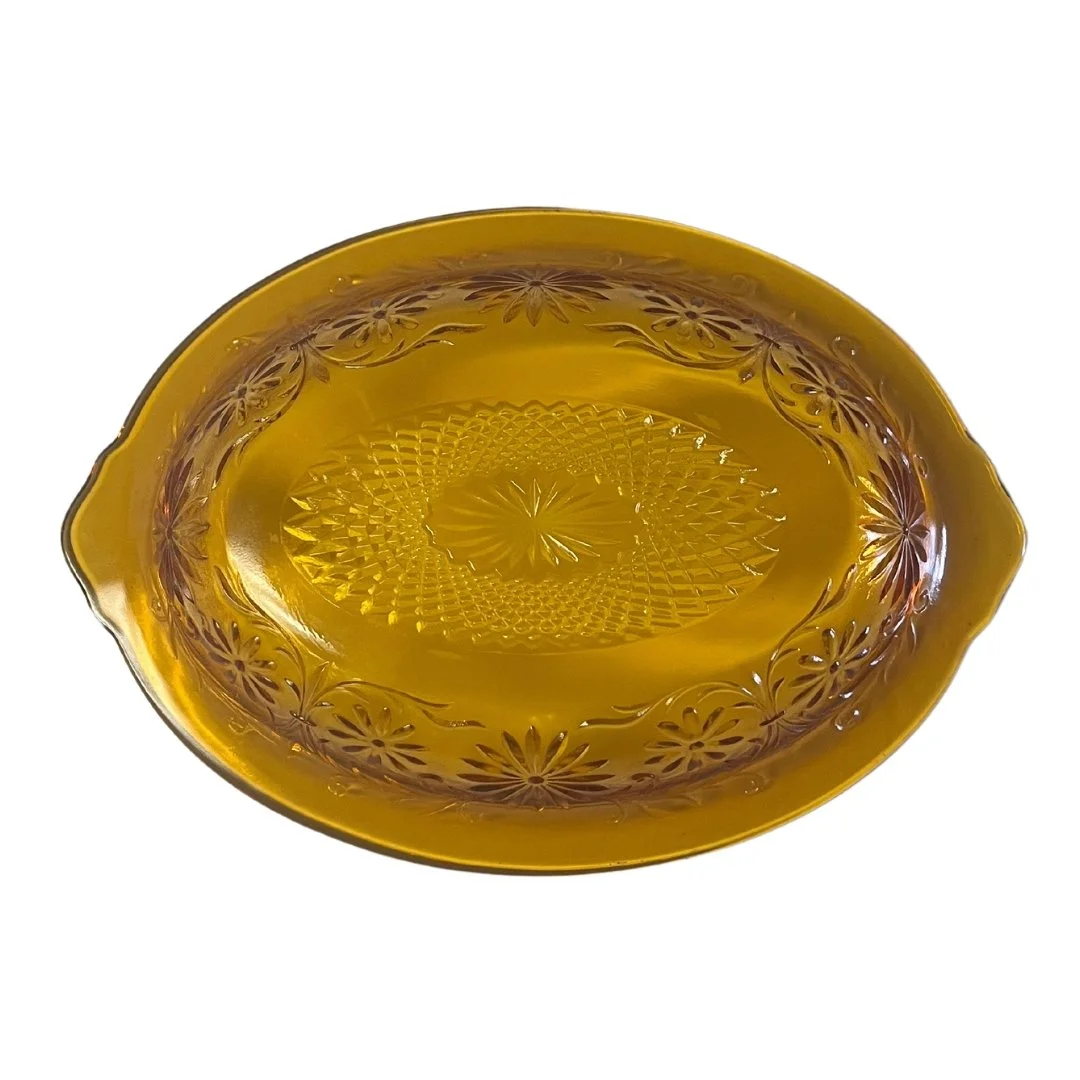 Fairfield Compote Dish in Yellow by Anchor Hocking — Hyssop Farm Antiques