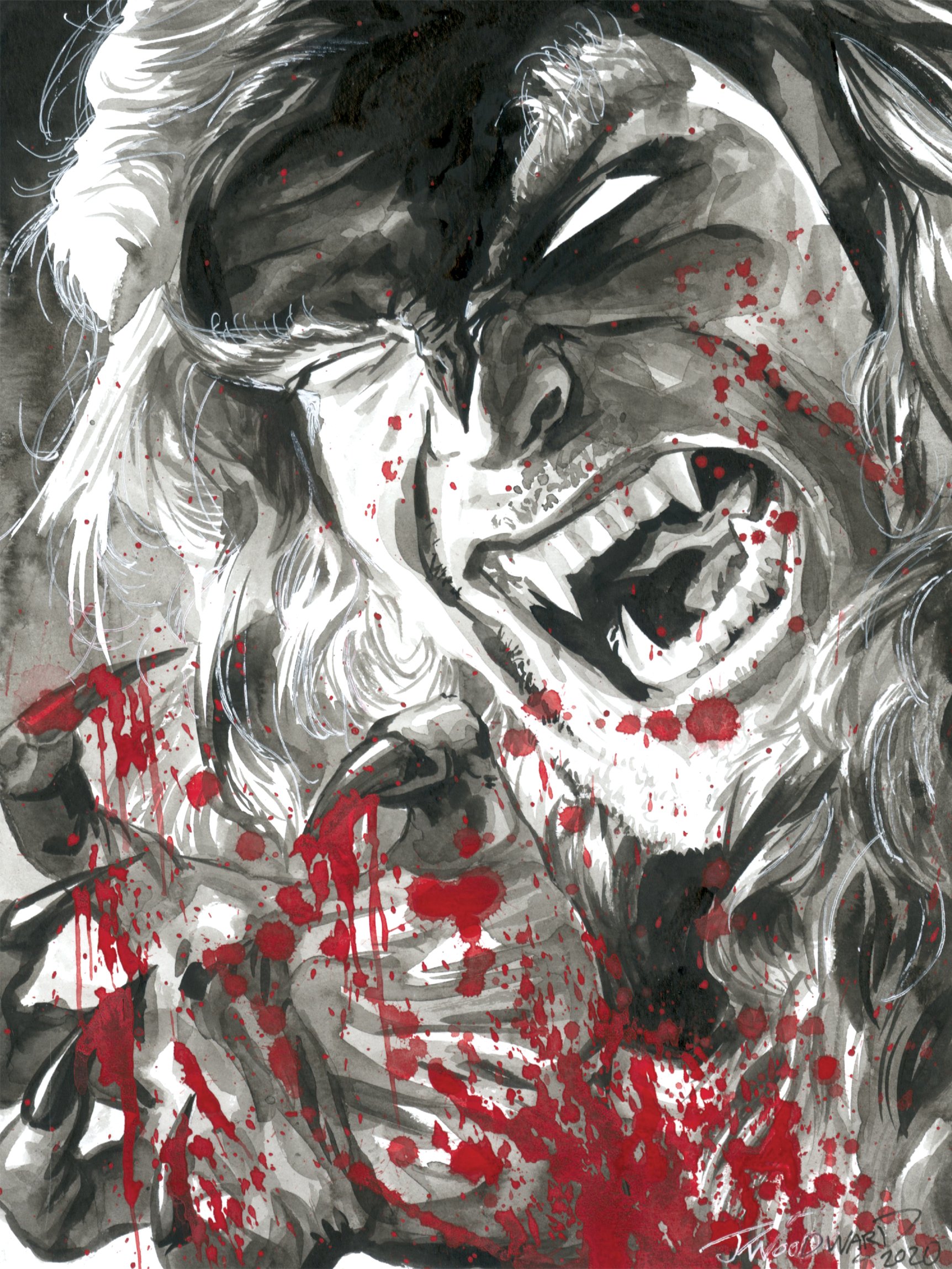 Sabretooth 9"x12"