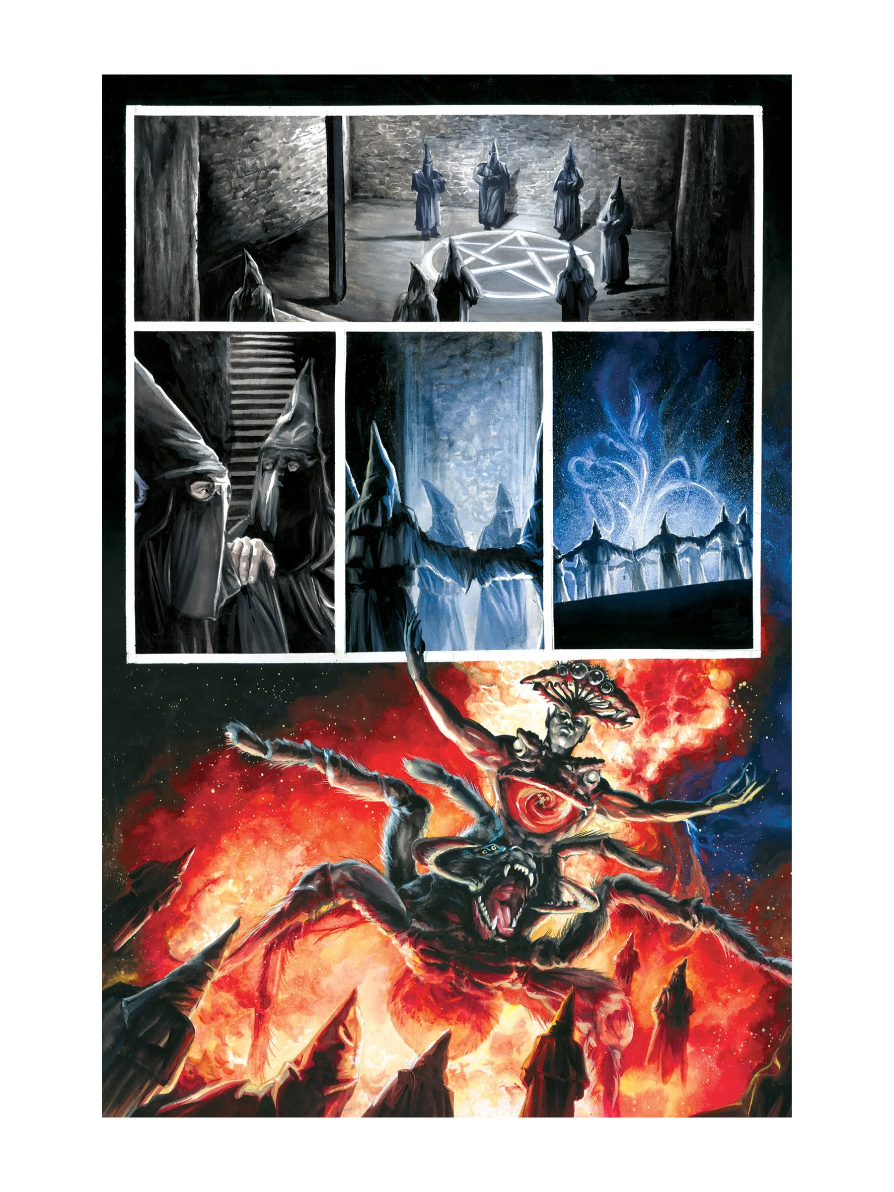 Original Page Art - Kolchak:50th Anniversary Anthology: page  9