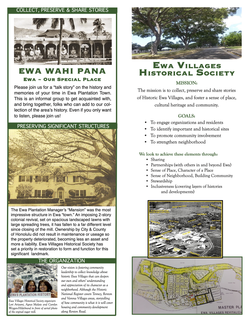 Who is EVHS — Ewa Villages Historical Society