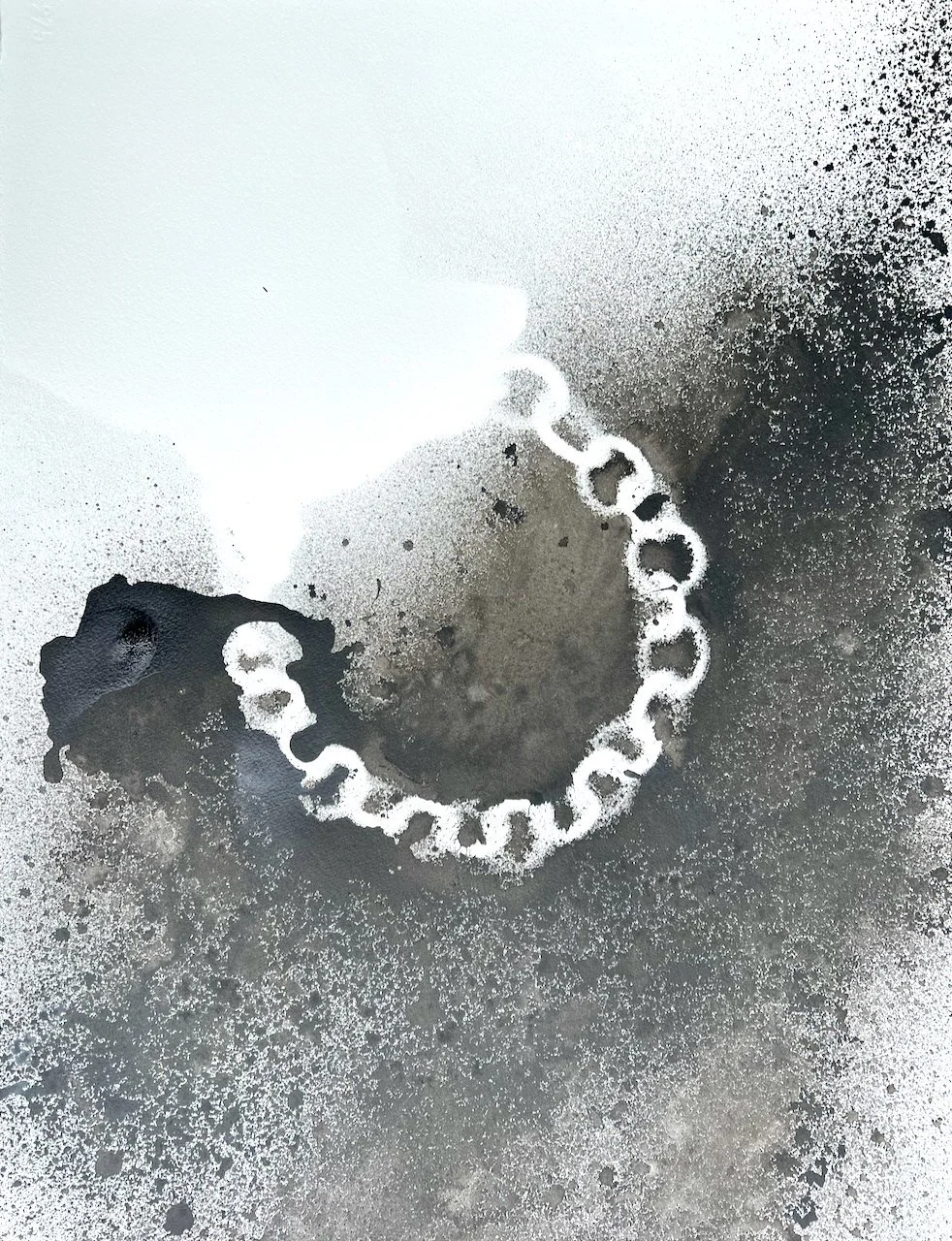 Camille Myles, We’re All Connected, Monoprint, 21” X30”